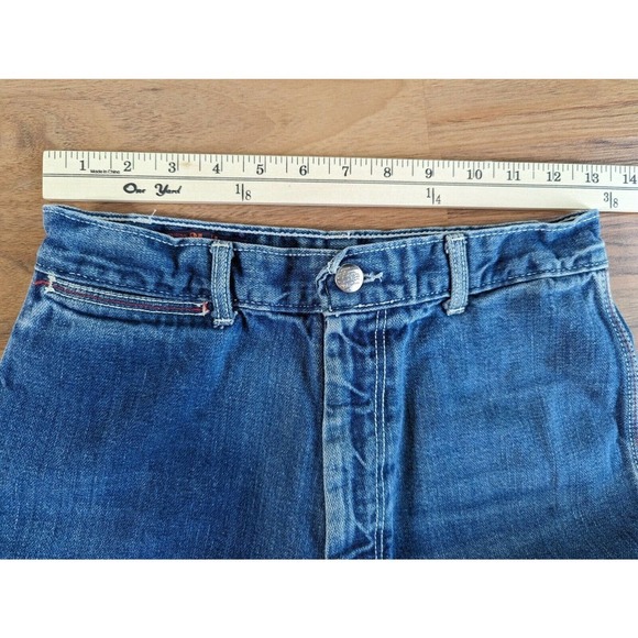Vintage 1970s LANDLUBBER High Waist Flare Jeans BELL BOTTOM Made in USA B3 - Picture 11 of 16
